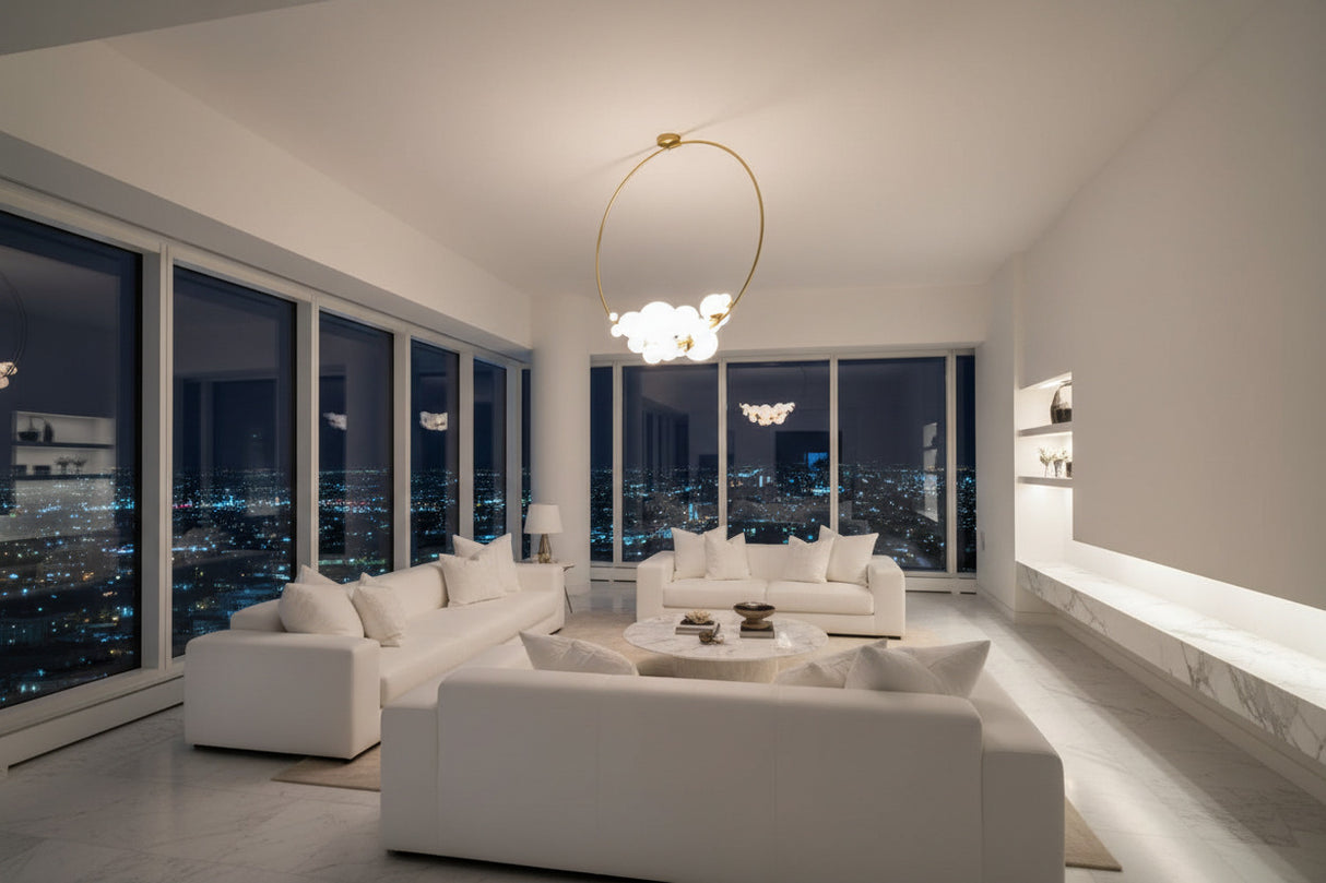 Italian Designer Ring Lighting - Exquisite Elegant Design-ChandeliersDecor.com