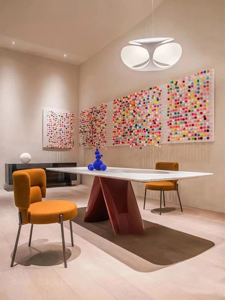 Italian Marble Luxury Stone Dining Table-ChandeliersDecor.com