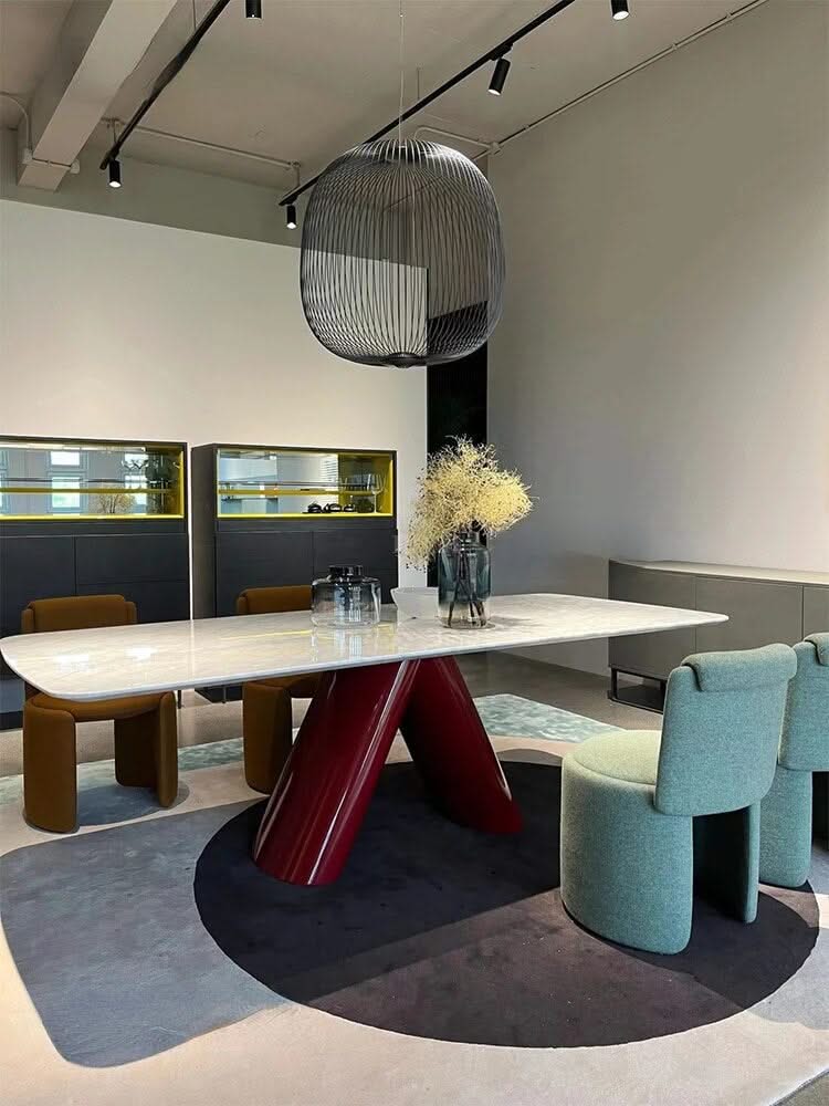 Italian Marble Luxury Stone Dining Table-ChandeliersDecor.com