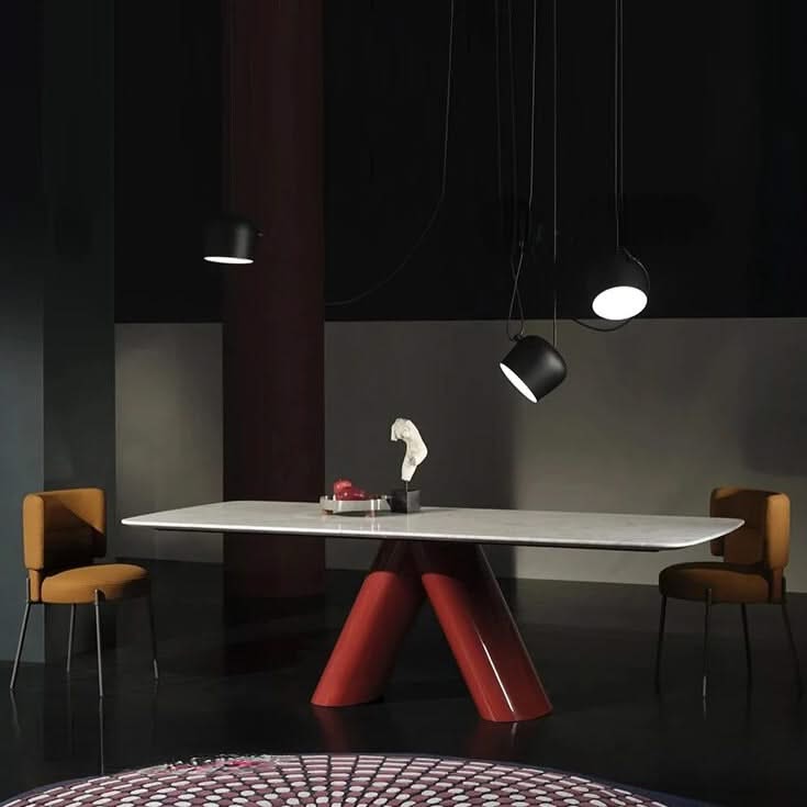 Italian Marble Luxury Stone Dining Table-ChandeliersDecor.com
