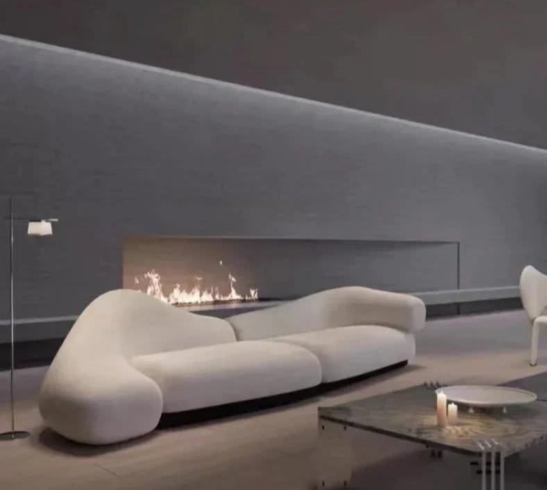 Italian Minimalist Curved Sofa Set – Timeless Elegance-ChandeliersDecor.com