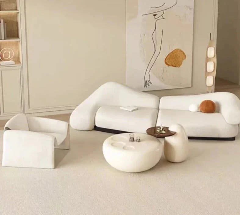 Italian Minimalist Curved Sofa Set – Timeless Elegance-ChandeliersDecor.com