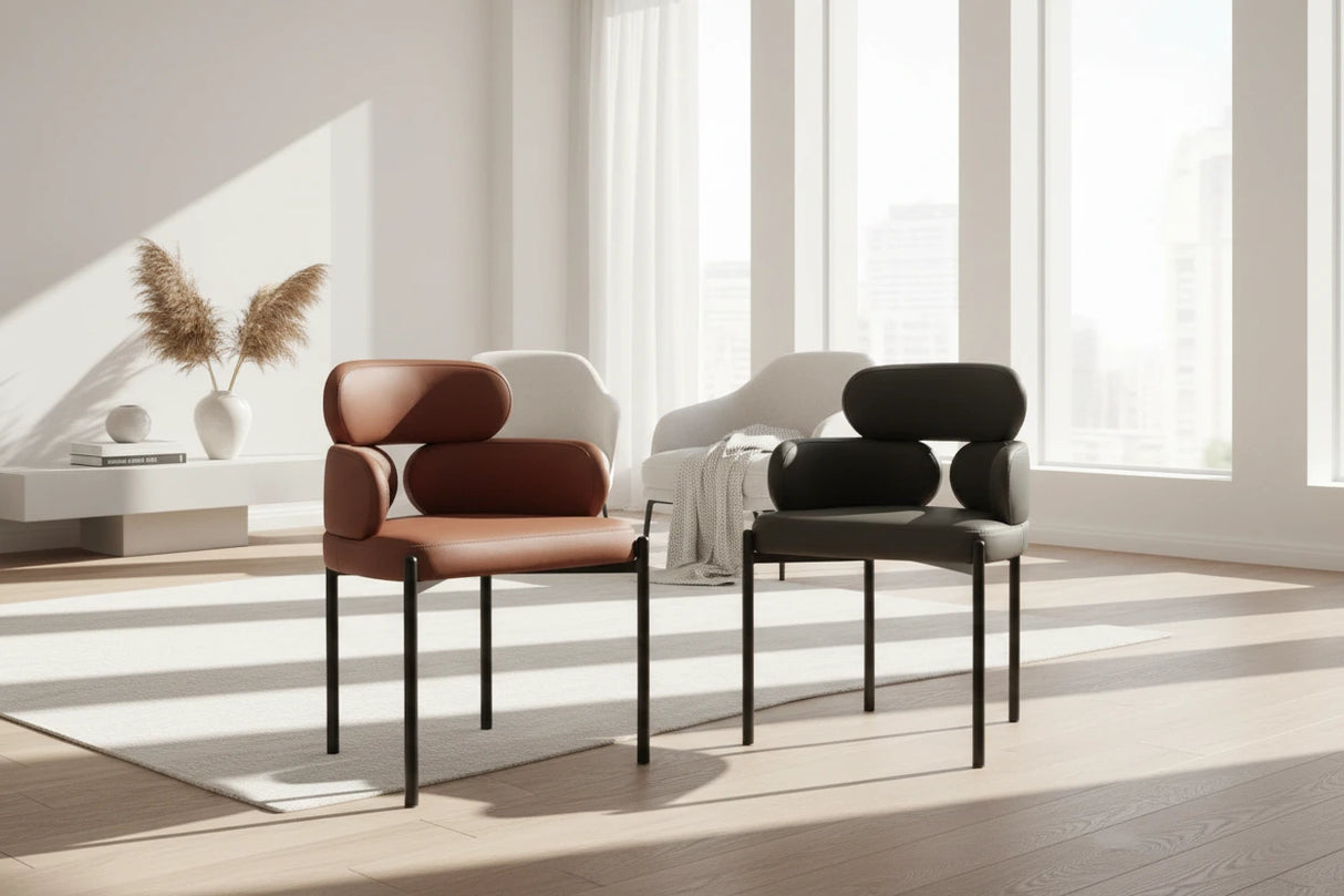 Italian Minimalist Designer Dining Chair-ChandeliersDecor.com