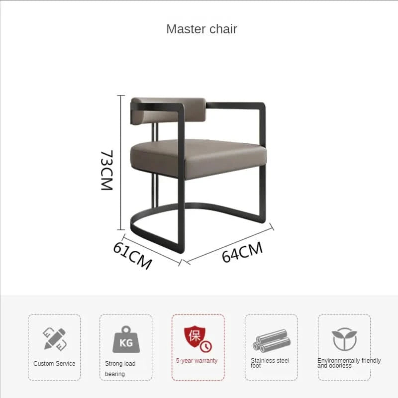 Italian Minimalist Light Luxury Dining Chair-ChandeliersDecor.com