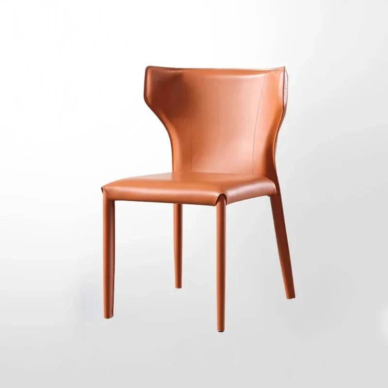 ChandeliersDecor.com-Dining Chairs-Italian Minimalist Saddle Leather Dining Chair
