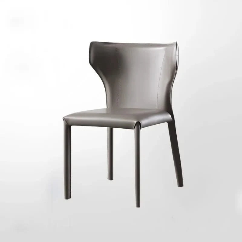 ChandeliersDecor.com-Dining Chairs-Italian Minimalist Saddle Leather Dining Chair