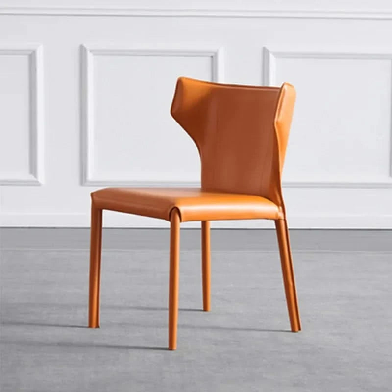 ChandeliersDecor.com-Dining Chairs-Italian Minimalist Saddle Leather Dining Chair