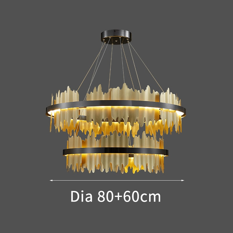 ChandeliersDecor.com-Chandeliers-Italian Ring LED Chandelier With Remote Control