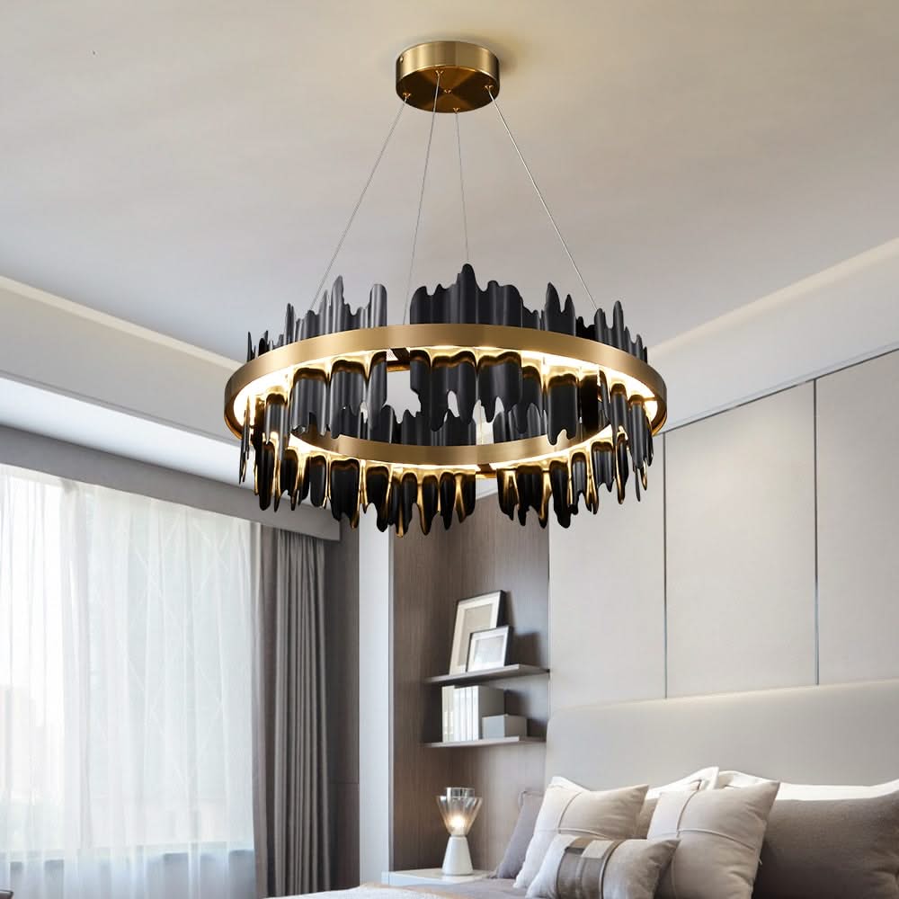 Italian Ring LED Chandelier With Remote Control-ChandeliersDecor.com