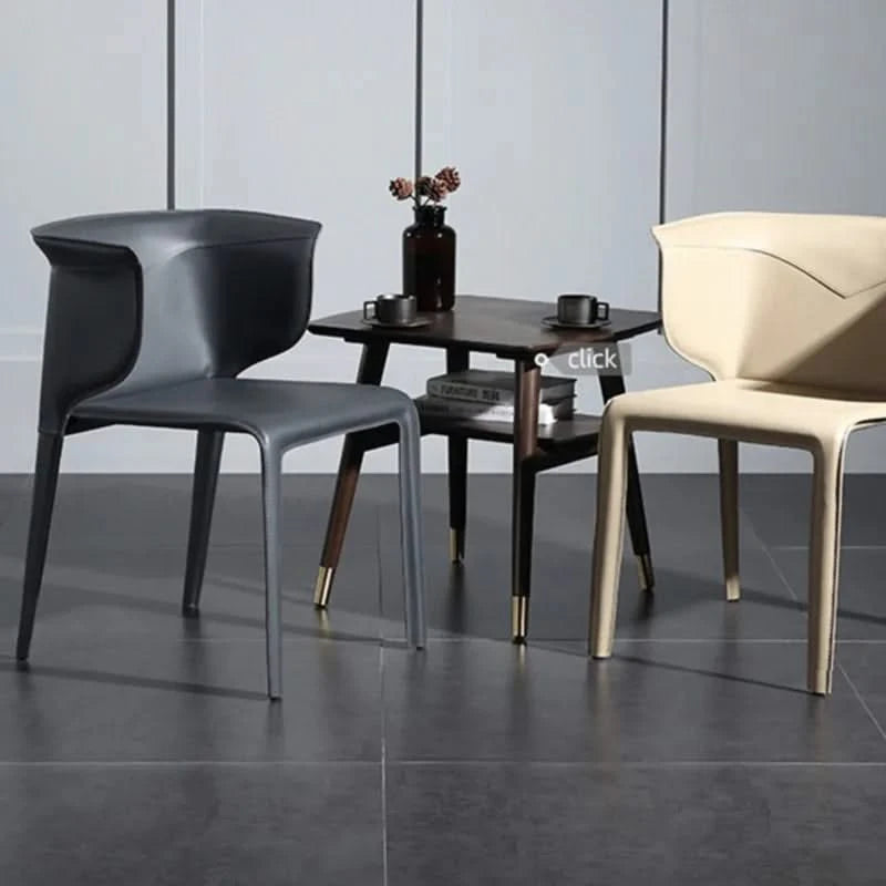 ChandeliersDecor.com-Dining Chairs-Italian Saddle Leather Luxury Dining Chair