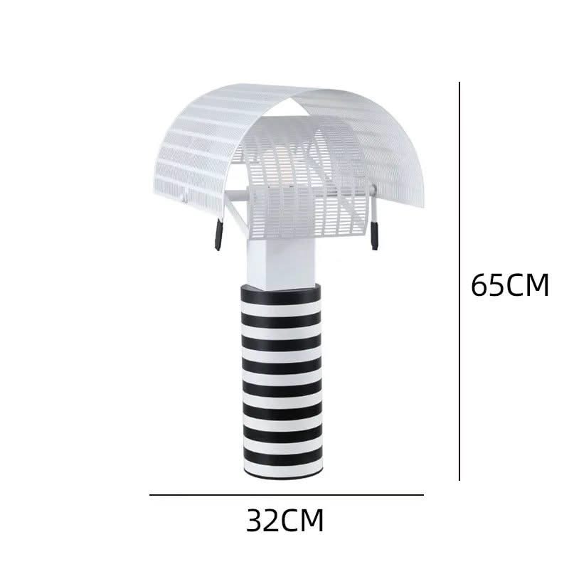 Italian Shogun Table Lamp: Modern Stripe Grid Desk Light-ChandeliersDecor.com