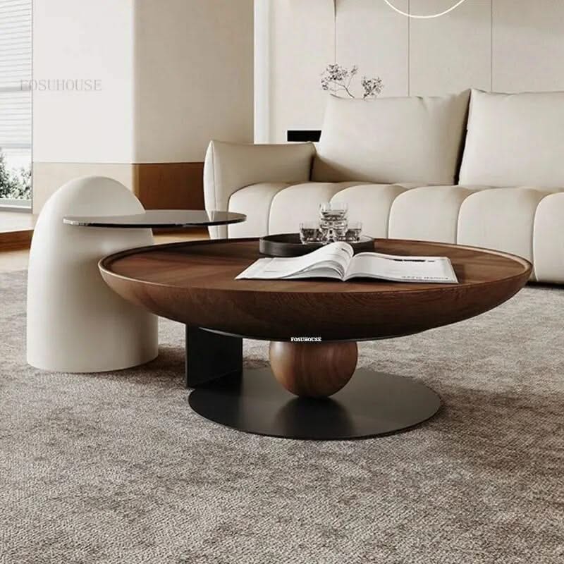 Italian Solid Wood Coffee Table-ChandeliersDecor.com
