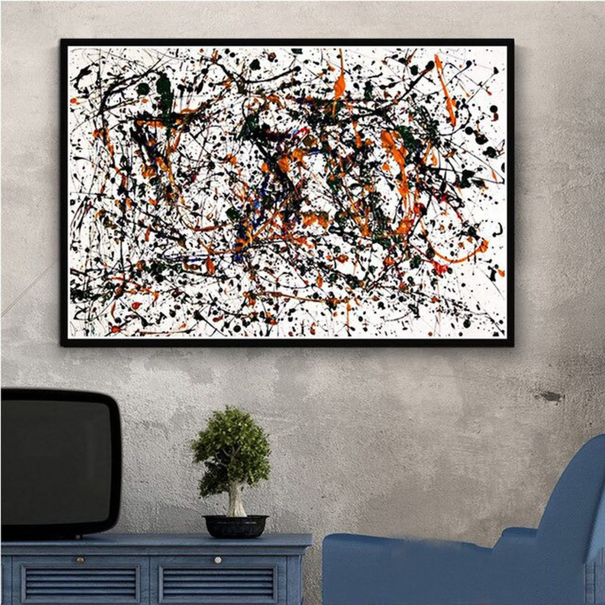Jackson Pollock Prints - One Wall Art Abstract Artworks-ChandeliersDecor.com
