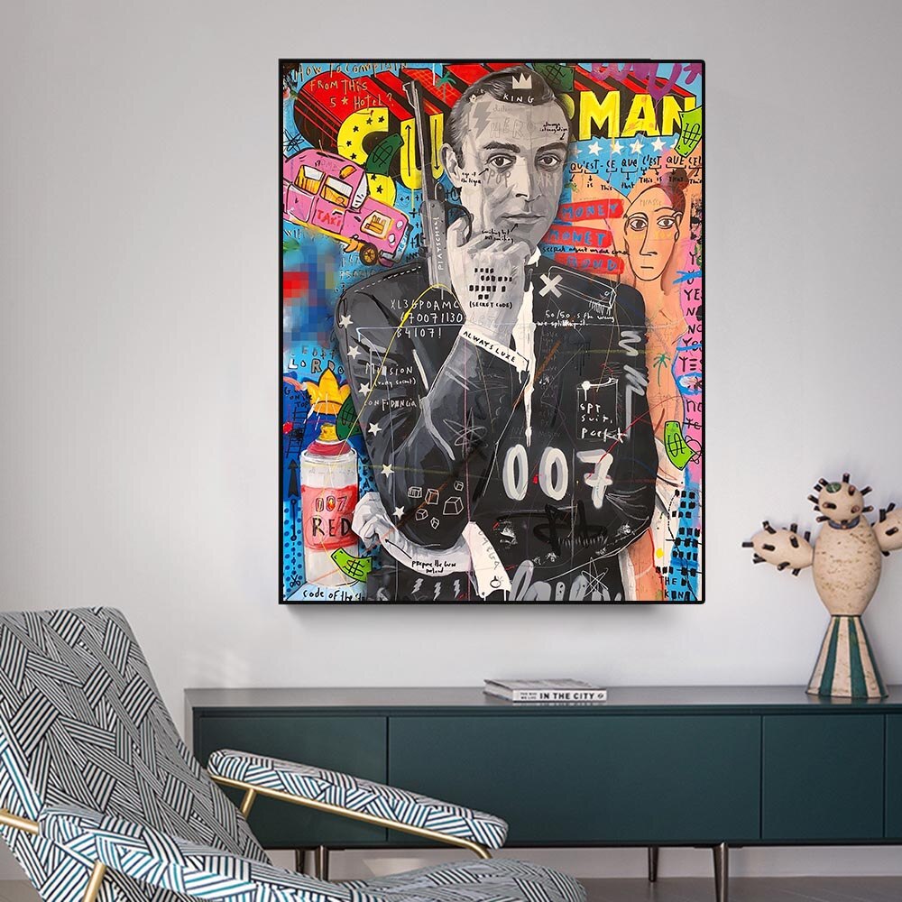 ChandeliersDecor.com-Wall Posters-James Bond Canvas Wall Art - Official 007 Collection