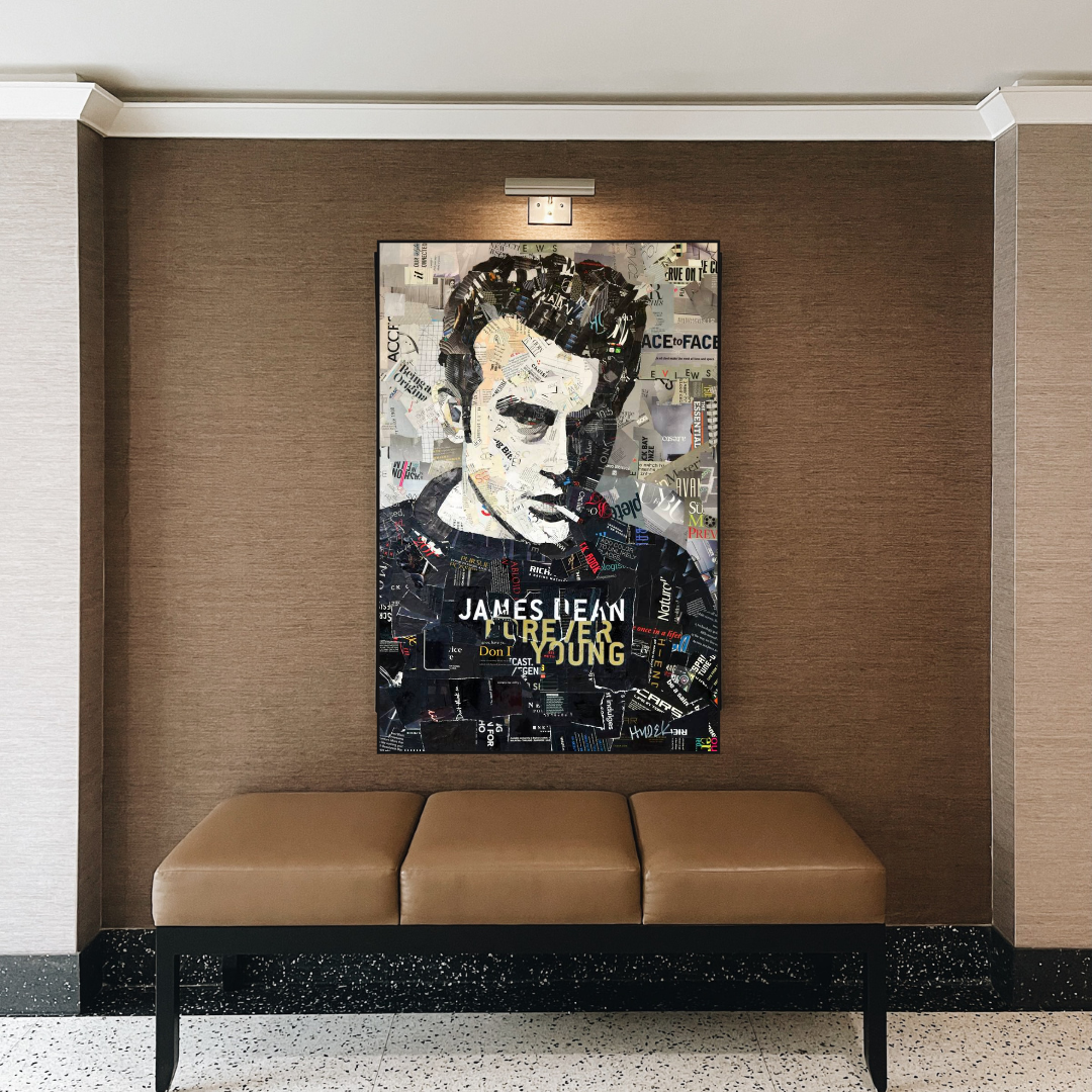 ChandeliersDecor.com-Wall Posters-James Byron DeanMovie Star Canvas Wall Art