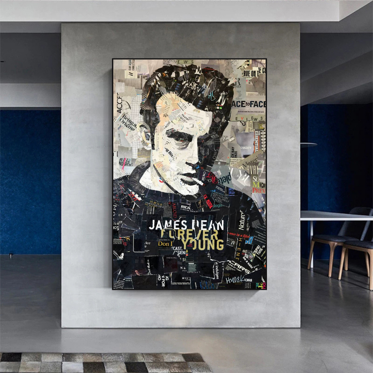 ChandeliersDecor.com-Wall Posters-James Byron DeanMovie Star Canvas Wall Art
