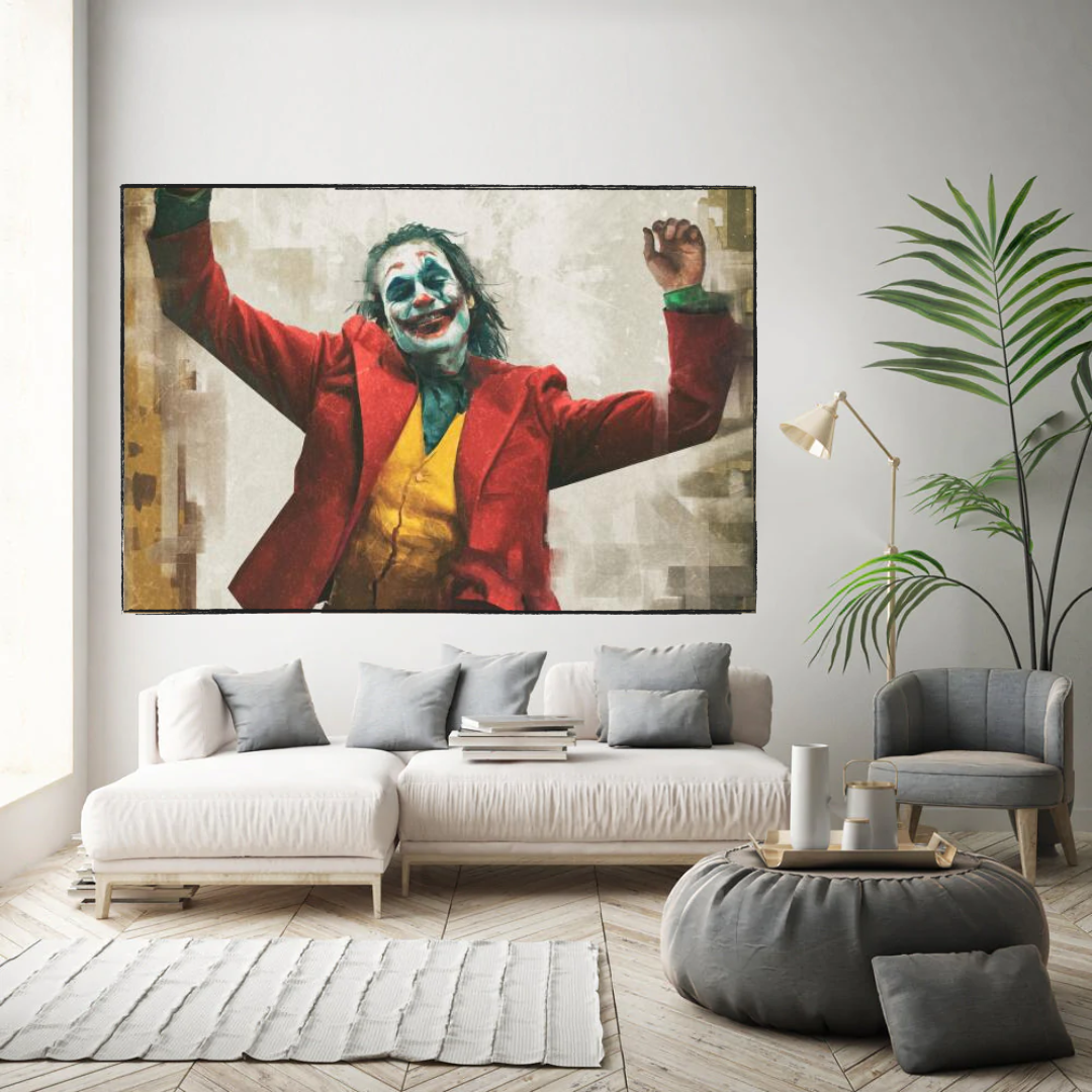 ChandeliersDecor.com-Wall Posters-Joker Movie Canvas Wall Art - Exquisite Décor for Fans