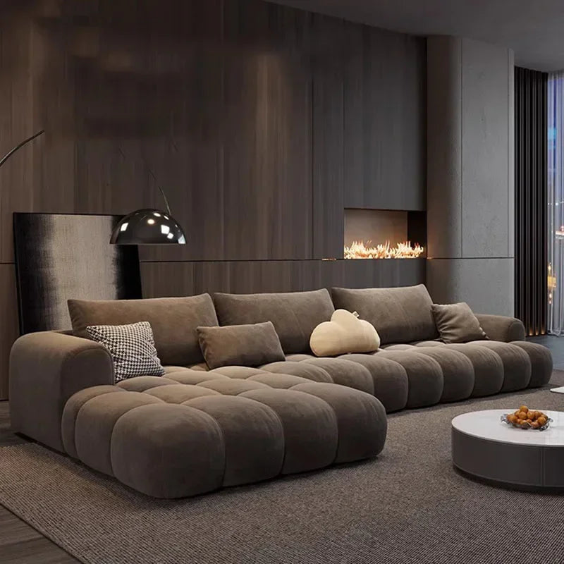 Juego Stretch Puffs Sectional Sofa Set-ChandeliersDecor.com