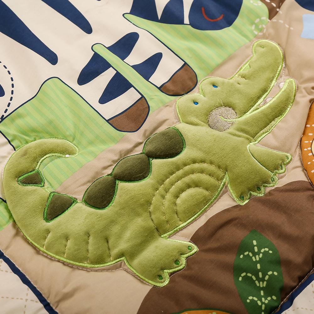 ChandeliersDecor.com-Crib Bedding-Jungle Animals Theme Crib Cot Bedding Set