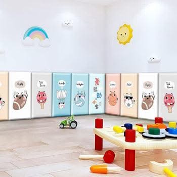 ChandeliersDecor.com-Padded Walls-Jungle Safari Animals Kids Wall Padded Safety Cushions