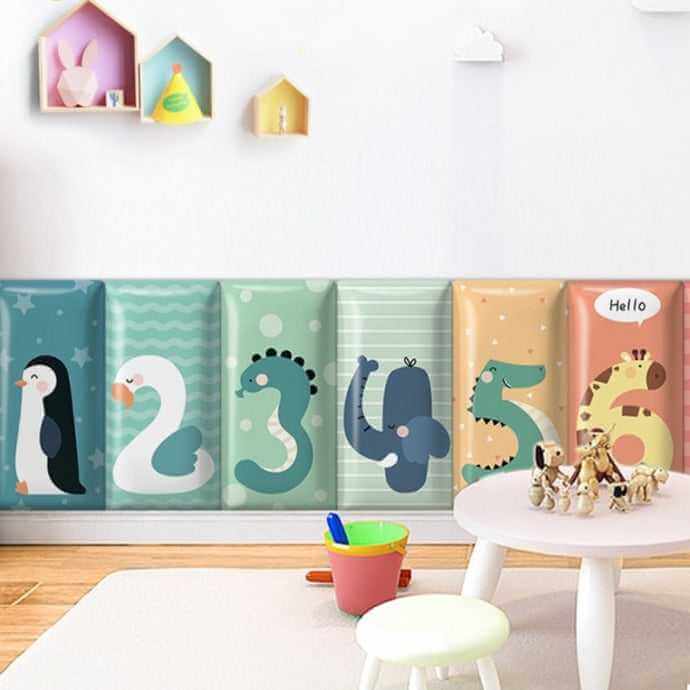 ChandeliersDecor.com-Padded Walls-Jungle Safari Kids Wall Padded Safety Cushions Pack