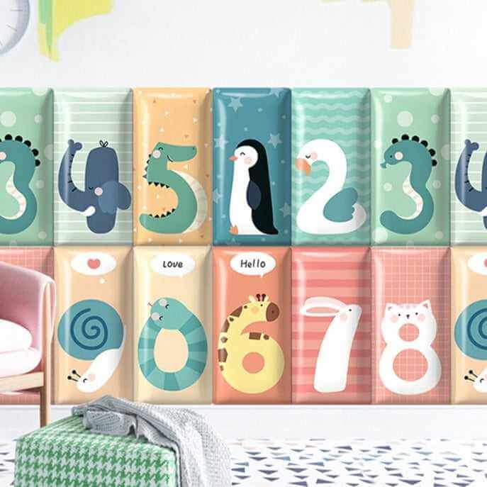 ChandeliersDecor.com-Padded Walls-Jungle Safari Kids Wall Padded Safety Cushions Pack