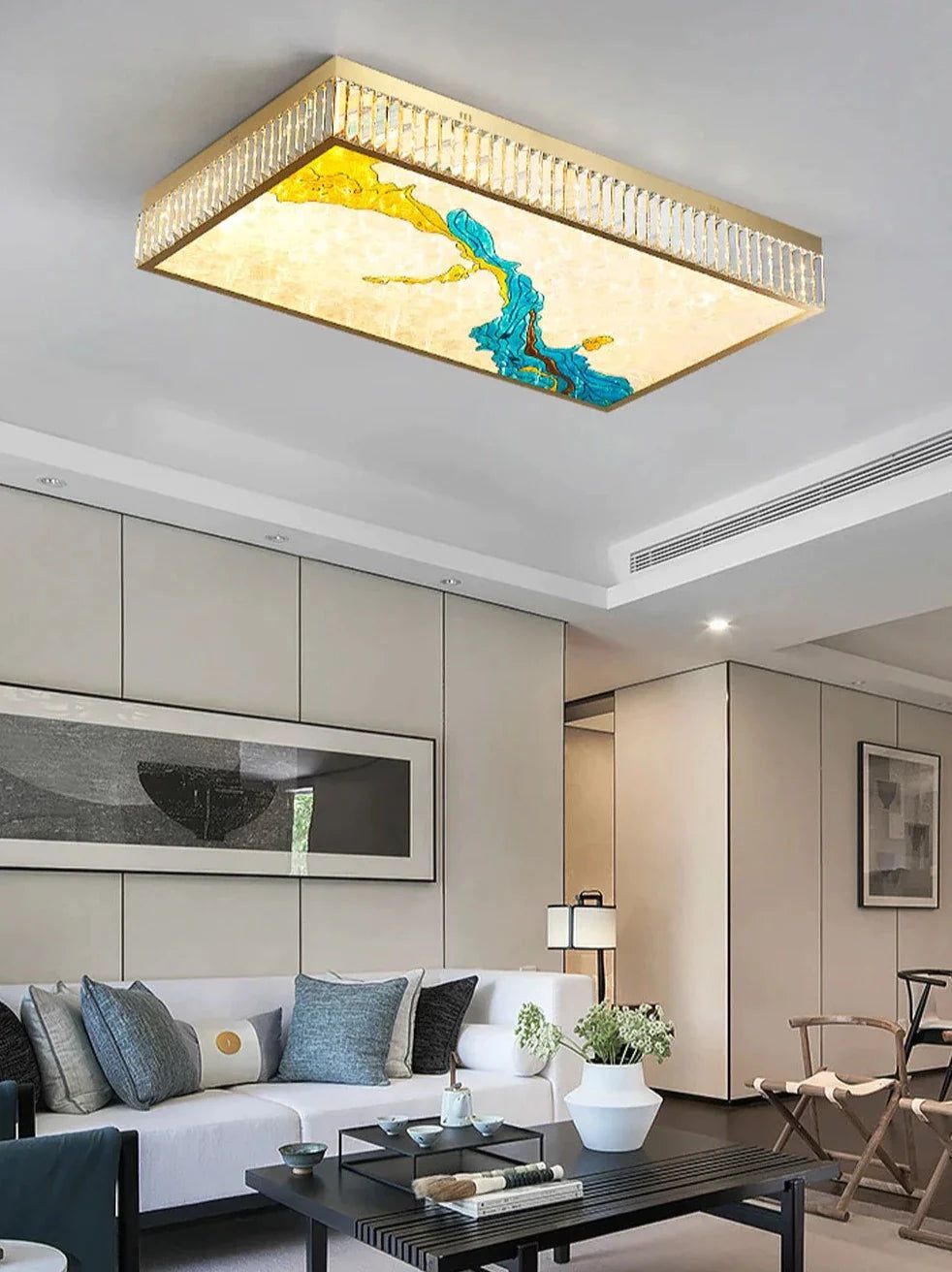 ChandeliersDecor.com-Ceiling Chandelier-K9 Crystal Luxury LED Chandelier - Multi-Color Crystal Elegance