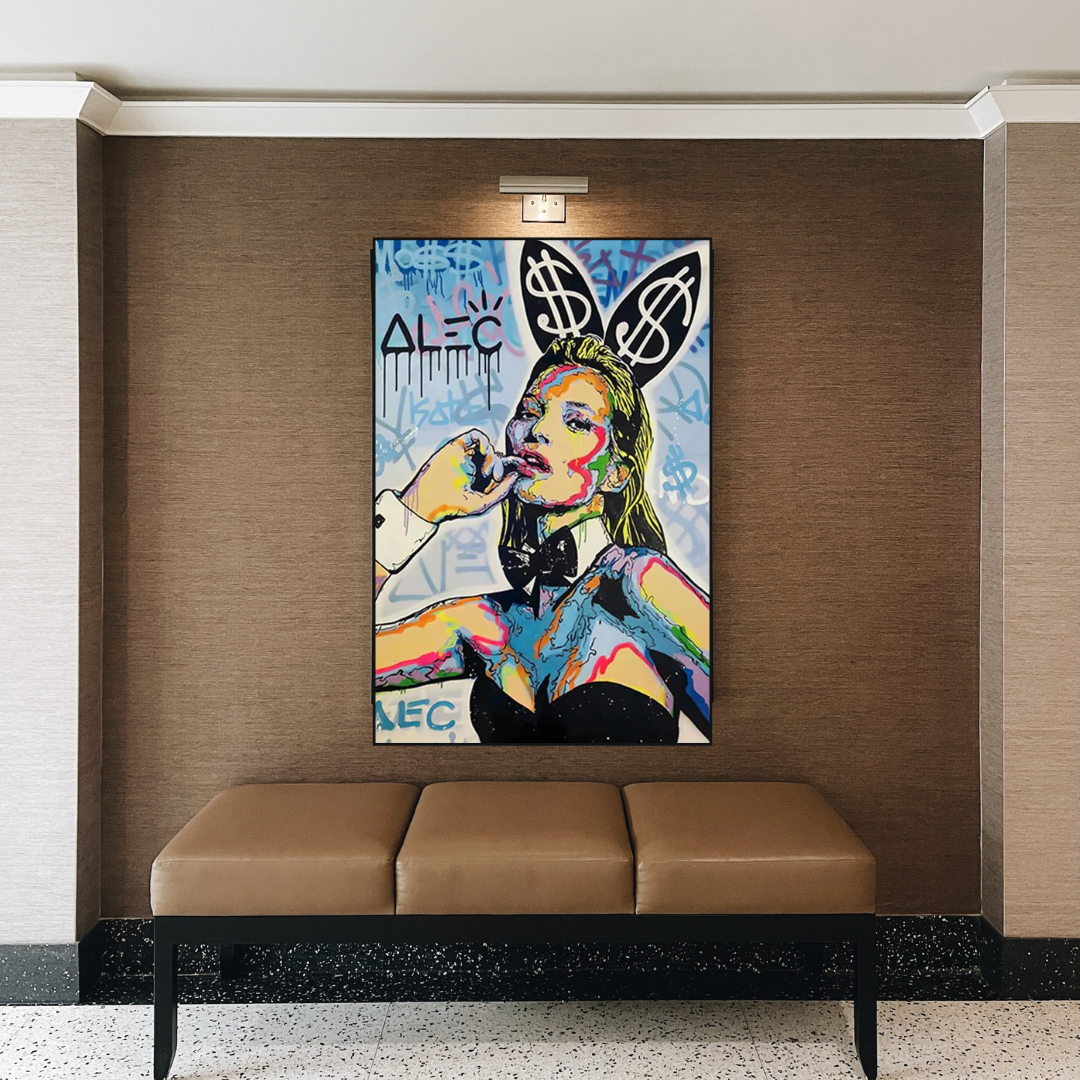 Kate Moss Art by Alec Monopoly - Limited Edition-ChandeliersDecor.com