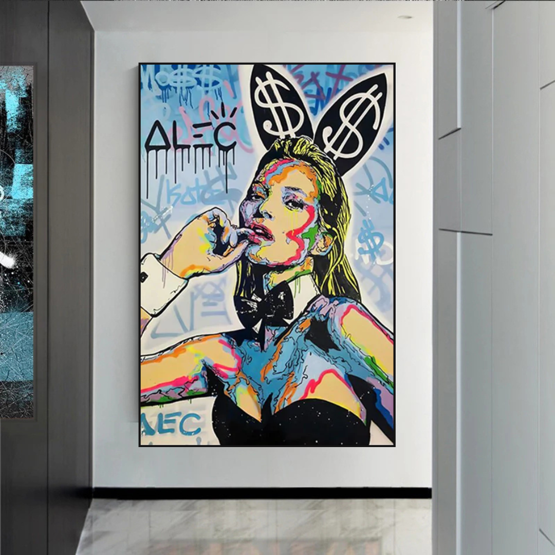Kate Moss Art by Alec Monopoly - Limited Edition-ChandeliersDecor.com
