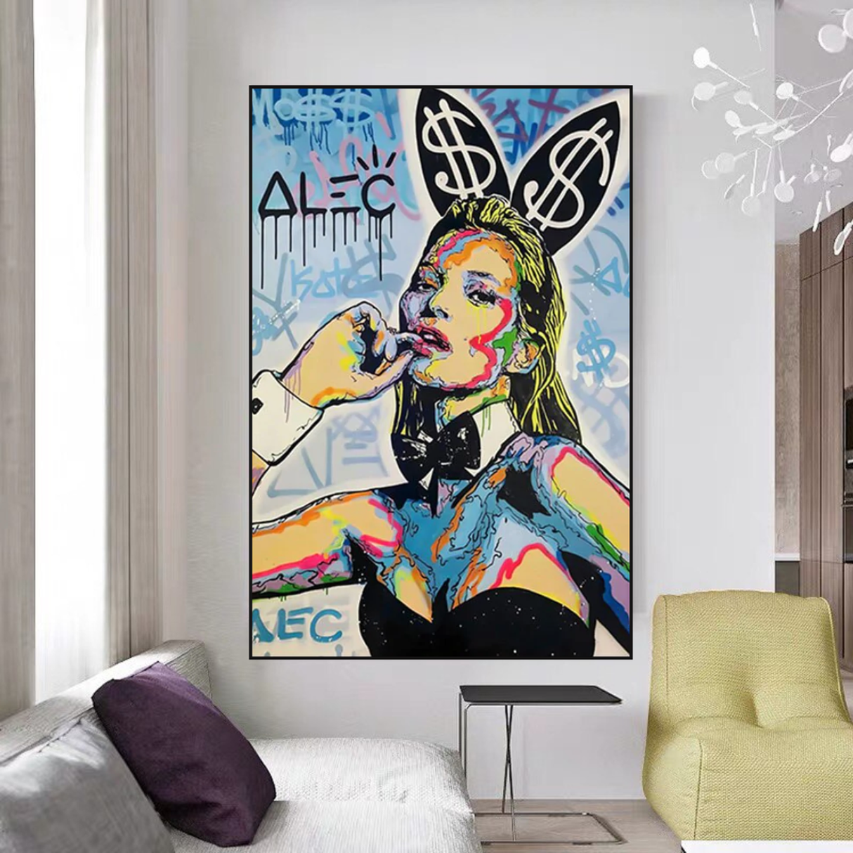 Kate Moss Art by Alec Monopoly - Limited Edition-ChandeliersDecor.com