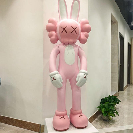 ChandeliersDecor.com-Ornaments Statues Figurines-KAWS Accomplice Vinyl Figure Pink – Authentic Collectible
