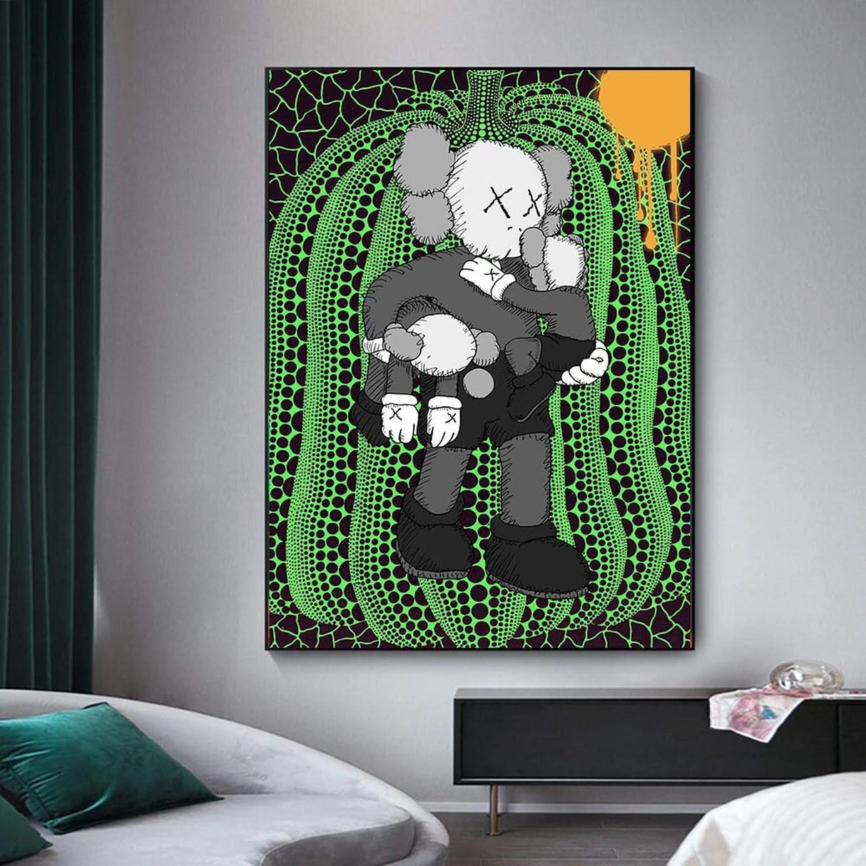 KAWS Artwork Canvas Painting Trendy Brand Poster-ChandeliersDecor.com