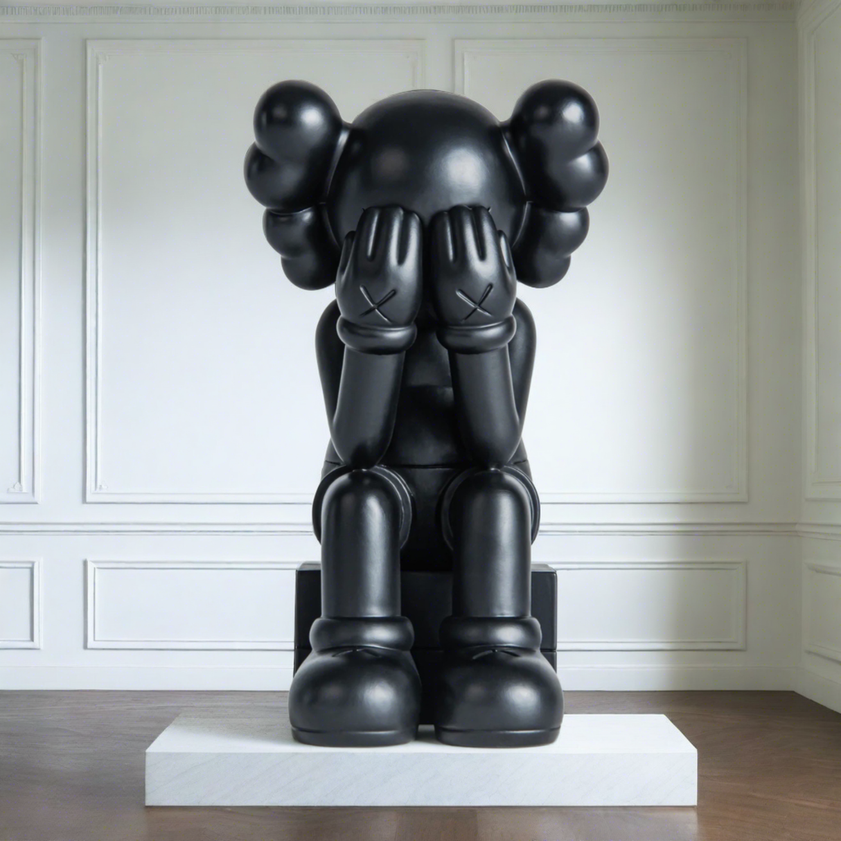 KAWS Bronze Passing Through Statue-ChandeliersDecor.com