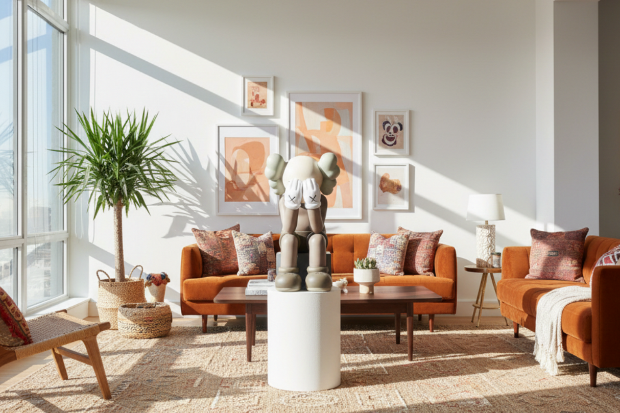 KAWS Companion Passing Through Statue-ChandeliersDecor.com