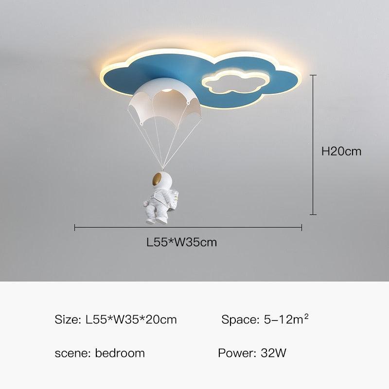 ChandeliersDecor.com-Kids Room Nursery Lighting-Kids Astronaut Ceiling Light | Kids Room Decor Lights