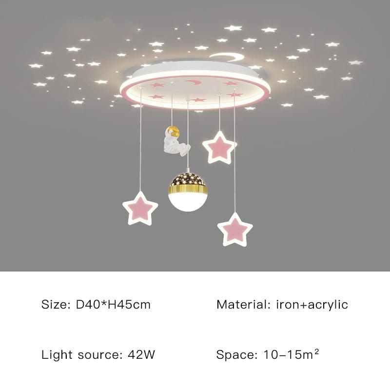 ChandeliersDecor.com-Kids Room Nursery Lighting-Kids Astronaut Chandeliers Light | Kids Room Decor Lights