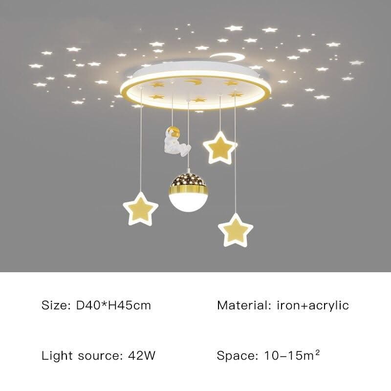 ChandeliersDecor.com-Kids Room Nursery Lighting-Kids Astronaut Chandeliers Light | Kids Room Decor Lights