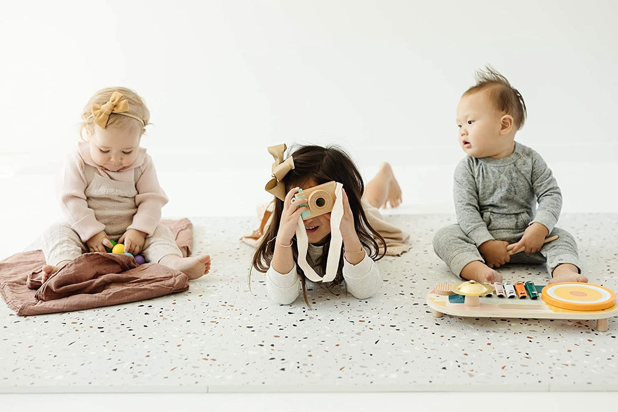 ChandeliersDecor.com-Play Mats-Kids Babies Tiny Stone Design Play Mat Puzzle Tiles | Pack of 6 Tiles - 60x60cm per tile size