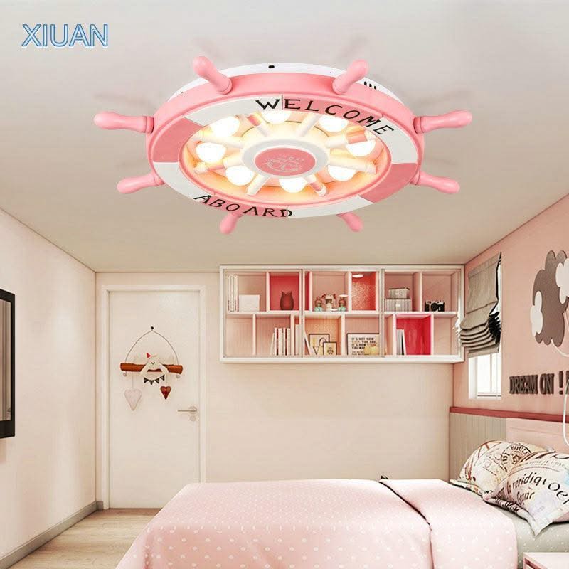 ChandeliersDecor.com-Kids Room Nursery Lighting-Kids Boat Wheel Light: Fun and Safe Accessories for Boating