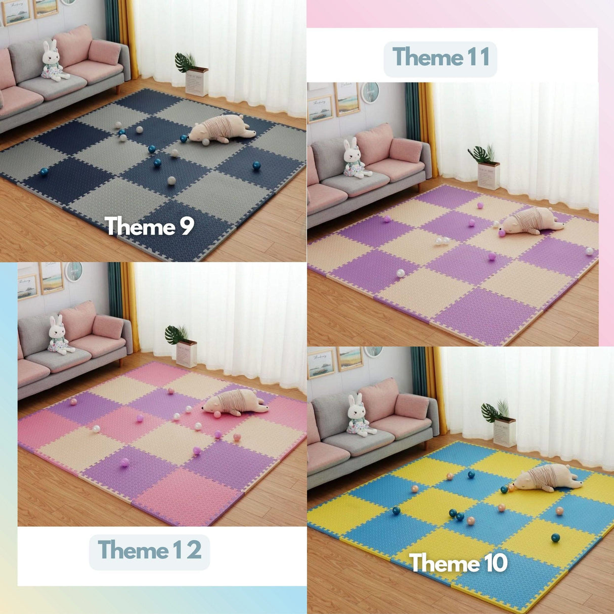 ChandeliersDecor.com-Play Mats-Kids Foam Play Mat | Tummy Time Mat for kids Play time