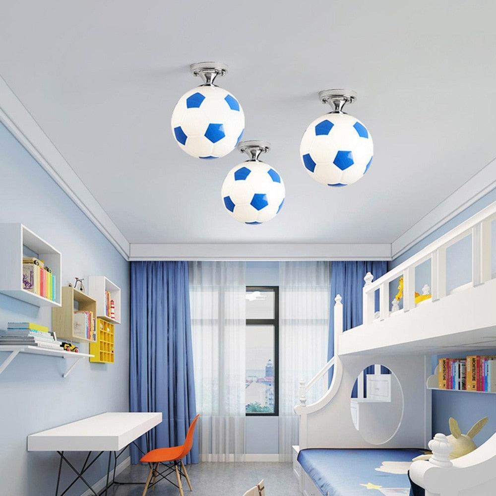 ChandeliersDecor.com-Kids Room Nursery Lighting-Kids Football Pendant Ceiling Light | Kids Room Decor Lights