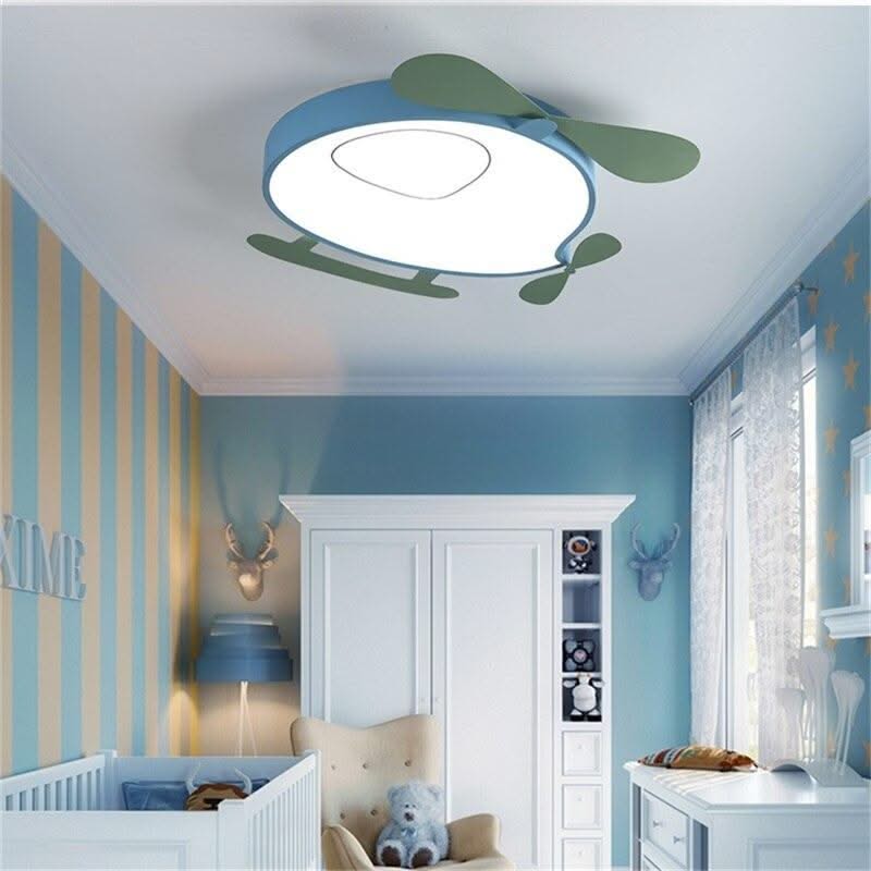 ChandeliersDecor.com-Kids Room Nursery Lighting-Kids Helicopter Light - Illuminate Your Airborne Adventures