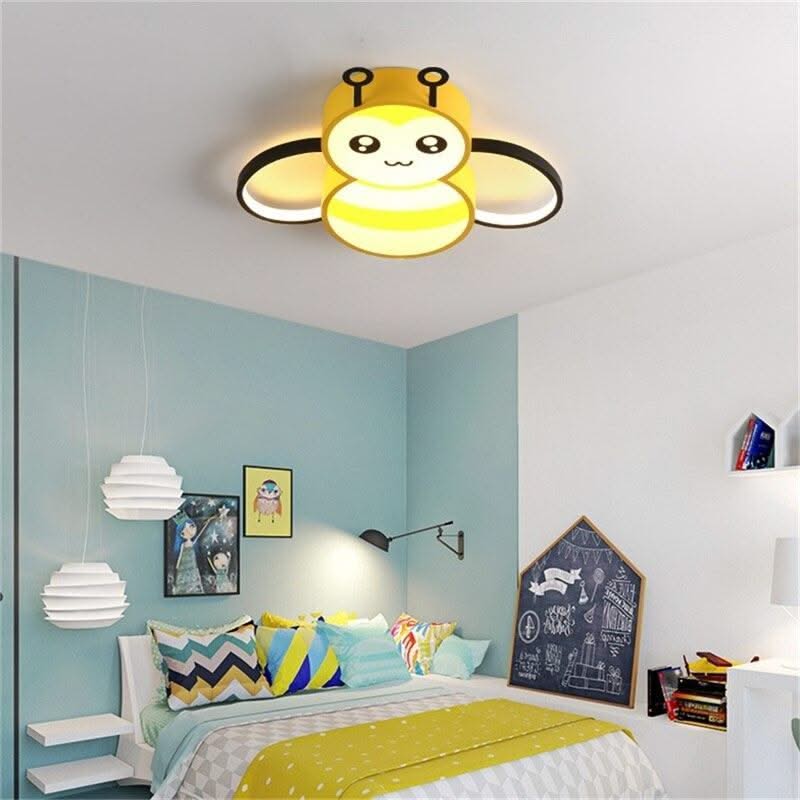 ChandeliersDecor.com-Kids Room Nursery Lighting-Kids Honey Bee Ceiling Light | Kids Room Decor Lights