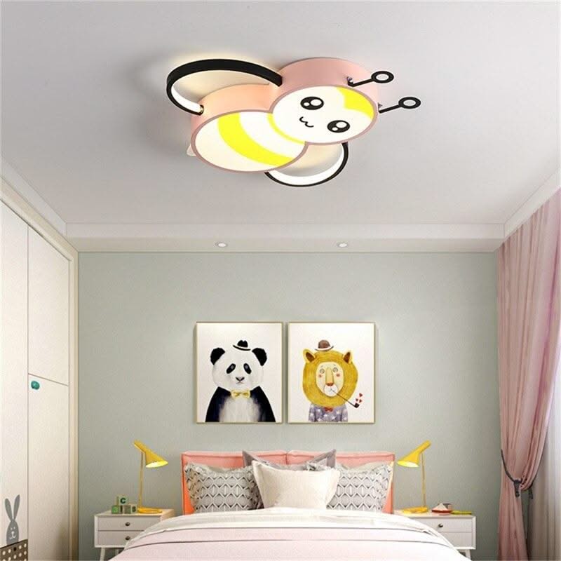 ChandeliersDecor.com-Kids Room Nursery Lighting-Kids Honey Bee Ceiling Light | Kids Room Decor Lights