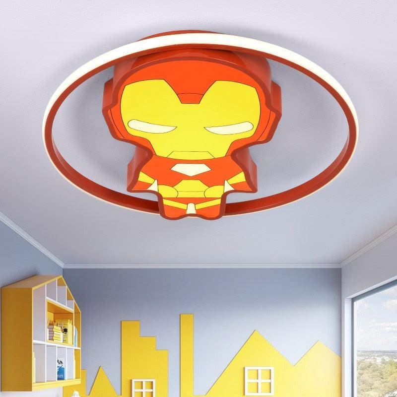 ChandeliersDecor.com-Kids Room Nursery Lighting-Kids IronMan Ceiling Light | Kids Room Decor Lights