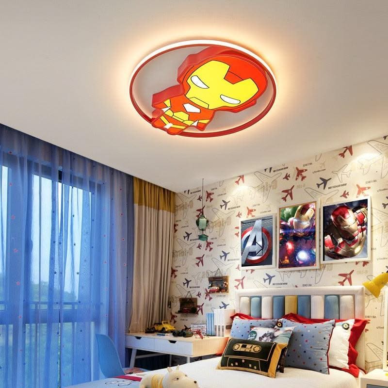 ChandeliersDecor.com-Kids Room Nursery Lighting-Kids IronMan Ceiling Light | Kids Room Decor Lights