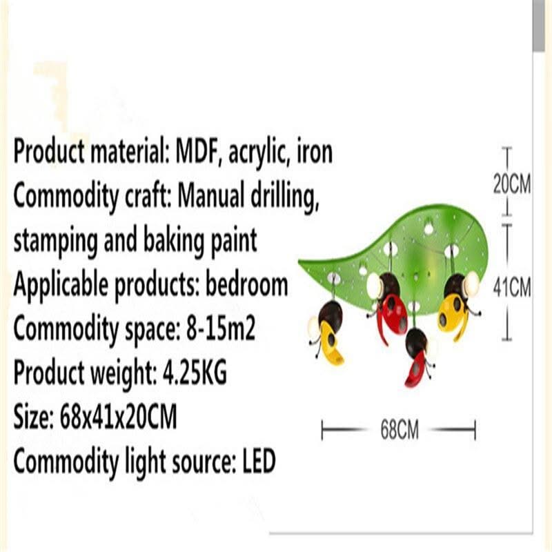 ChandeliersDecor.com-Kids Room Nursery Lighting-Kids Ladybug LadyBird Ceiling Light | Kids Room Decor Lights