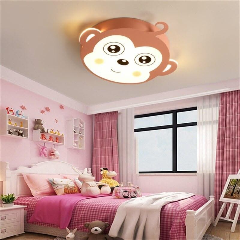ChandeliersDecor.com-Kids Room Nursery Lighting-Kids Monkey Ceiling Light | Kids Room Decor Lights