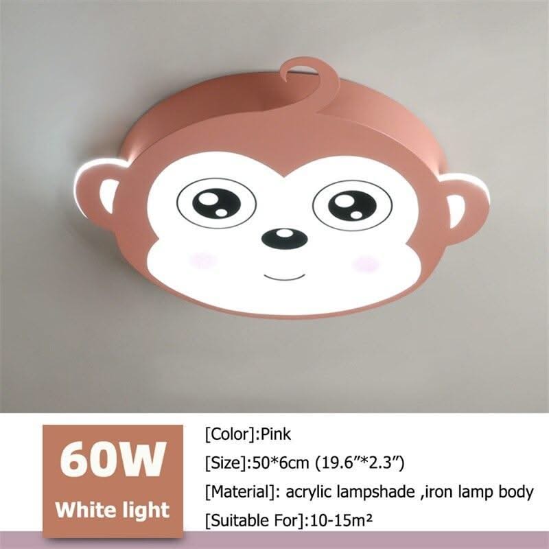 ChandeliersDecor.com-Kids Room Nursery Lighting-Kids Monkey Ceiling Light | Kids Room Decor Lights