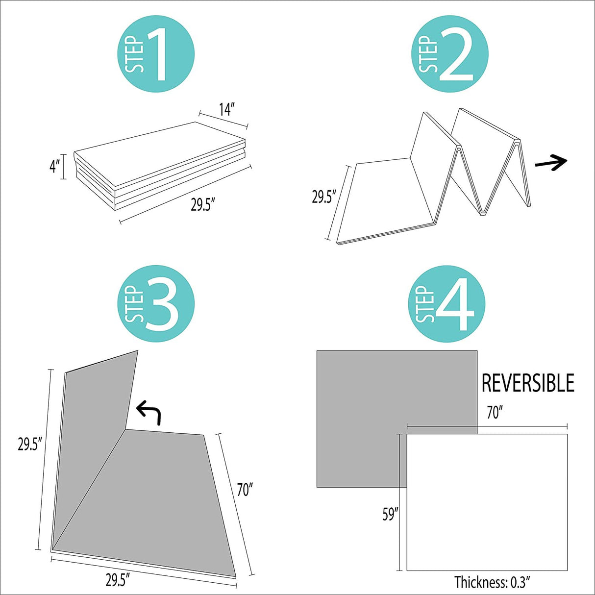 ChandeliersDecor.com-Play Mats-Kids Play Mat: Foam Padded Play Mat for Fun Playtime